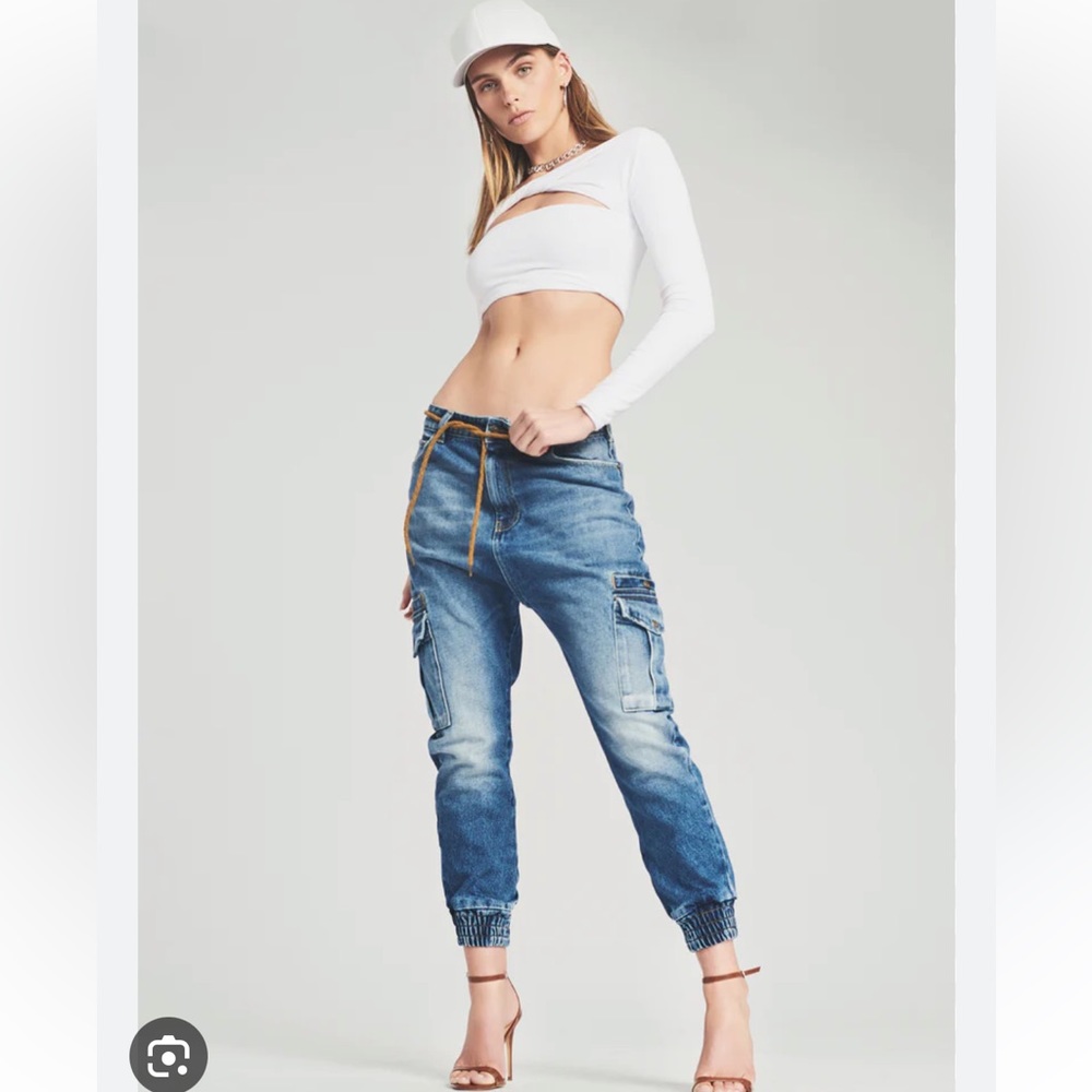 SER.O.YA Veronica denim jogger size 25 NWT